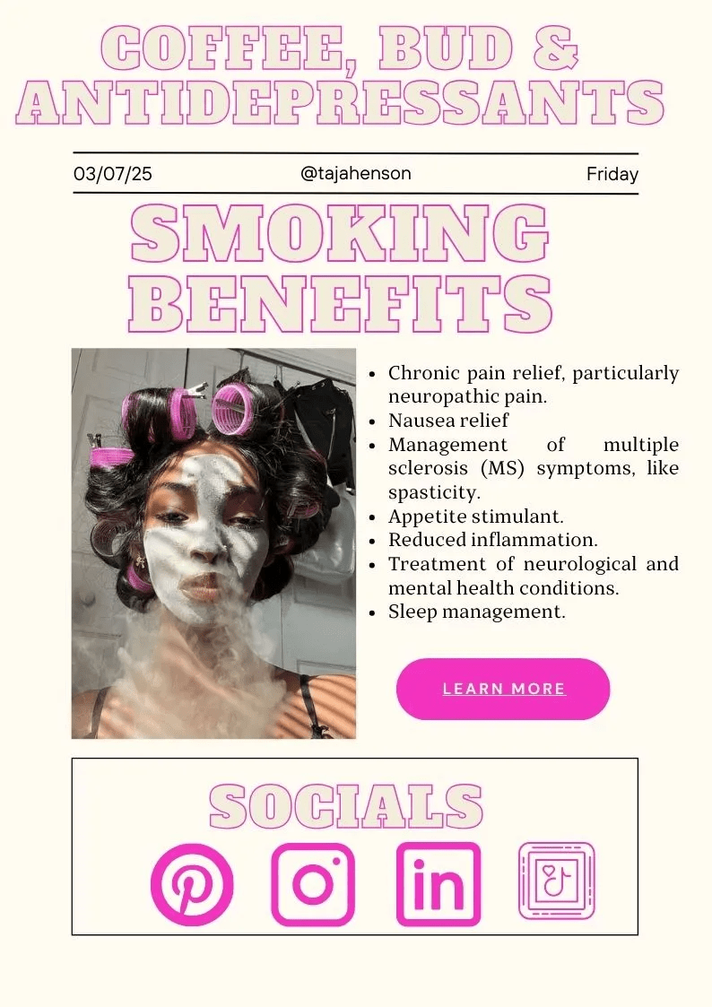 Coffee, Bud & Antidepressants&nbsp;#1